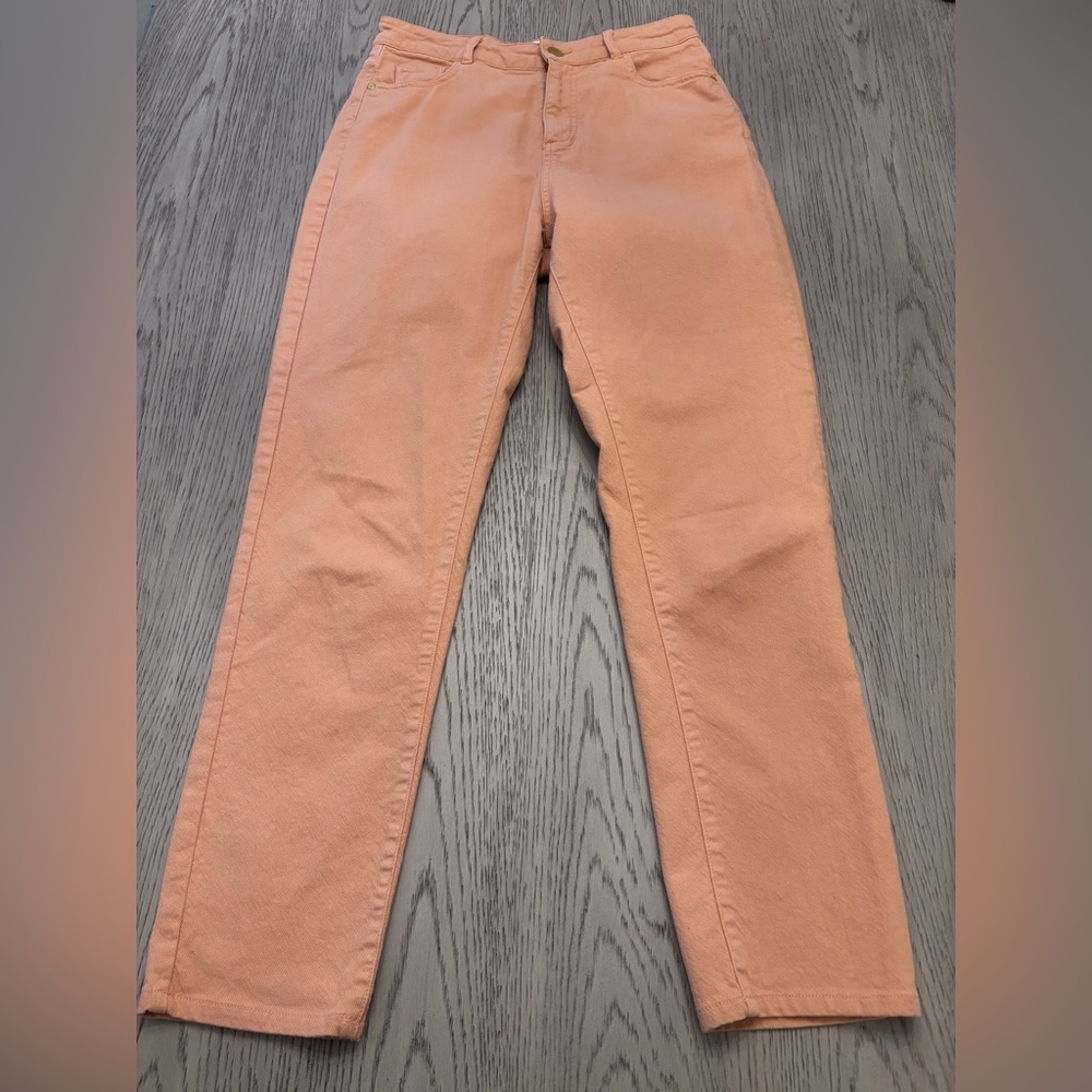 Des Petits Hauts Mom Jeans in Peach Size 28T